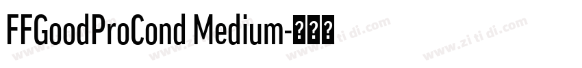 FFGoodProCond Medium字体转换